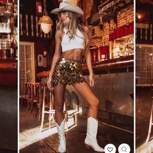 Gold 12th Tribe skirt